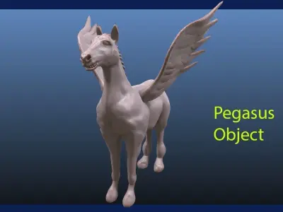 Pegasus  horse 3D model