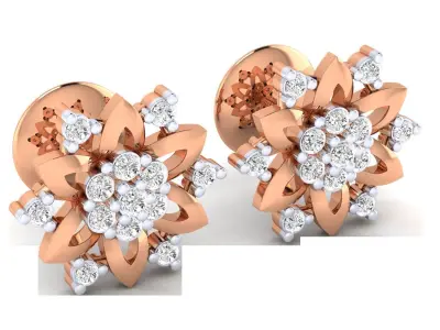 Women earrings 3D print model