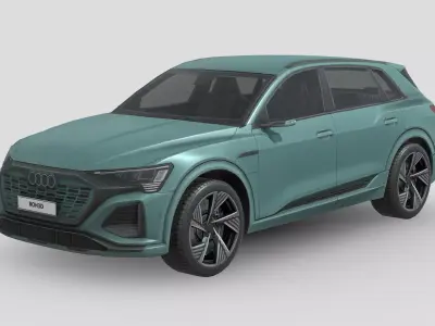 Audi Q8 e-tron Low-poly 3D model