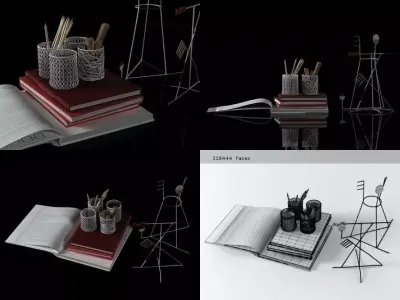 Working set 3D model