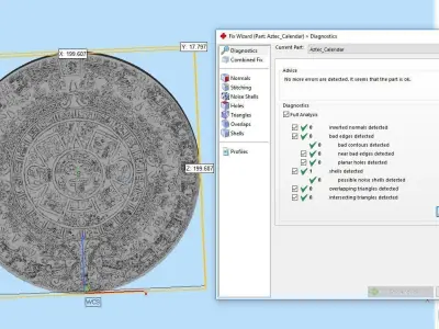 Aztec Calendar 3D print model