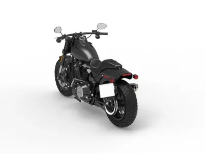Harley Davidson Flat Bob 114 3D model