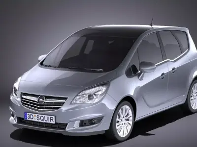 Opel Meriva 2016 VRAY 3D model