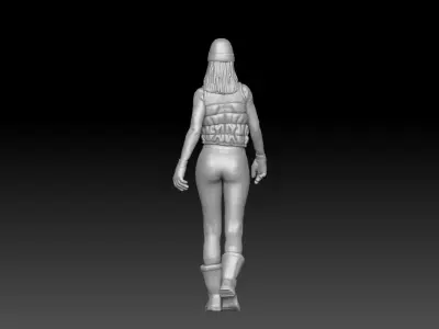 winter girl 2 3D print model