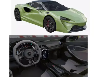 Mclaren artura  Low-poly 3D model