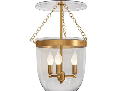 Ann Morris Ampule Pendant Light 3D model