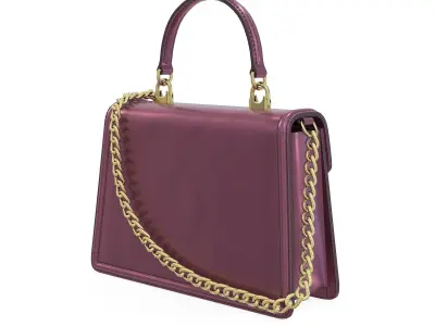 Dolce Gabbana Devotion top-handle Bag Purple Metalic Low-poly 3D model