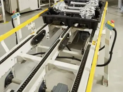  Engine Assembly Line Conveyor System 3D model