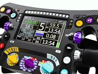 Mercedes F1 Steering Wheel 3D model