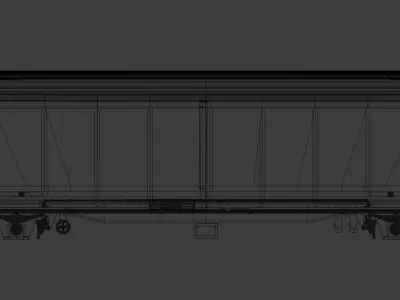 H0 1-87 scale SNCF H38 freight car 3D print model