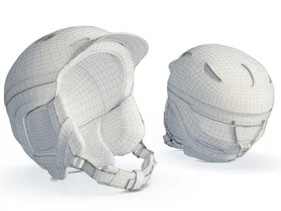 Ski Helmet 3D model