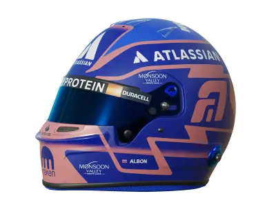 F1 Alex Albon Helmet 2025 3D model