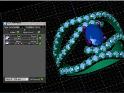 micro prong luxury solitaire  3D print model