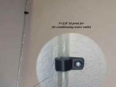 P Clip stainless steel clamp 3D print model