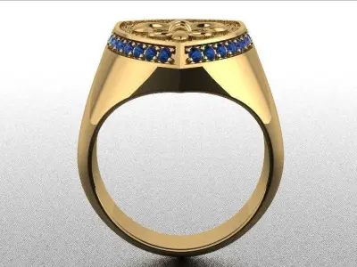 Lily Ring  3D print model