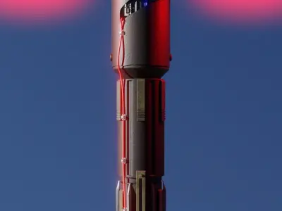 Kylo Ren Lightsaber Free 3D model