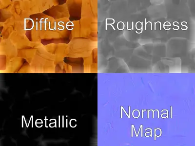 Dried Pear Realistic Model Pack Low-poly 3D model