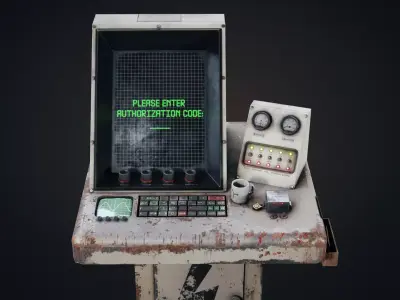 Old Terminal Low-poly 3D model