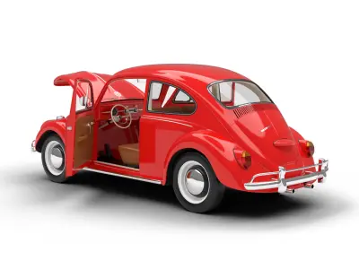 Volkswagen Beetle 1300 1963 HQ 3d model 3D model