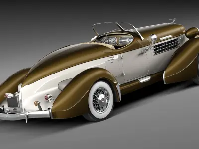 Auburn Speedster 851 3D model