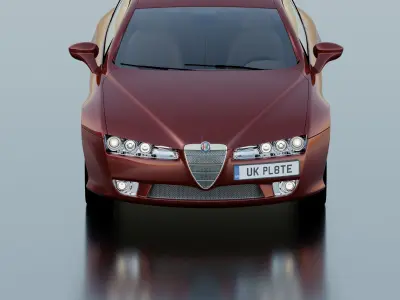 Alpha alfa romeo car 3D model