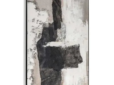 Plaster Two Photo Frame 415 Low-poly 3D model