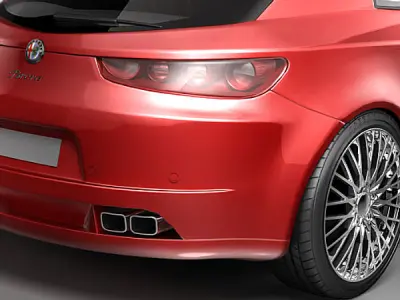 Alfa Romeo Brera 2006 3D model