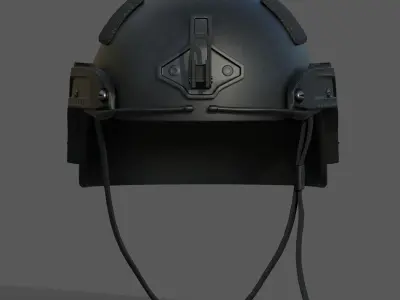 Helmet military combat soldier armor  Low-poly 3D model 3