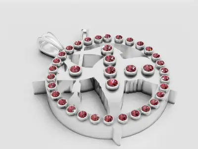 Aviation Pendant Airplane Jewelry  pendant  3D print model