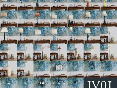 JV01 Lamp Collection 3D model