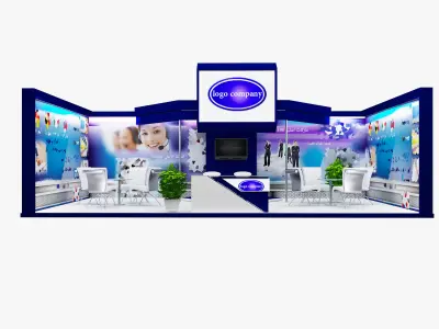 Booth Exhibition Stand a467a  3D model