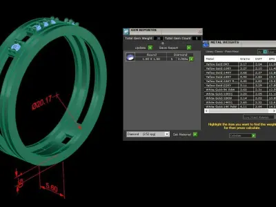 Jewelry Ring 3D print model 31