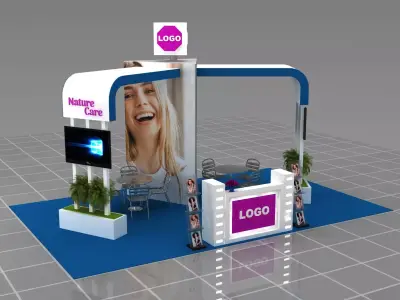 Make-up Fair Stand 11 3D model
