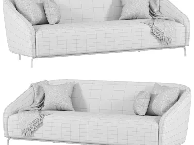 Carnaby Sofa By Praddy 3D model