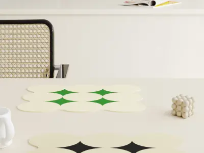 White kitchen 3D model