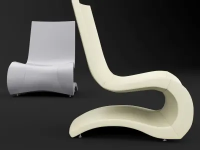BT design Flow Lounge Chair  3D model