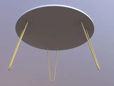 Round Table 3D model get