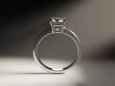28 Cads of a Gold Solitaire Ring  Free 3D print model