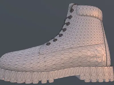 TIMBERLAND SHOES PBR Low-poly 3D model