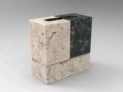 Uare Vase Low-poly 3D model