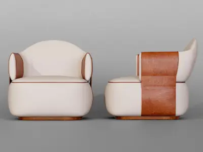 Luxury chair 3D model