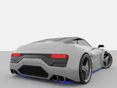 Si-Fi Sport Car 3D model