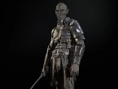 SkinnyOrc 6 Low-poly 3D model