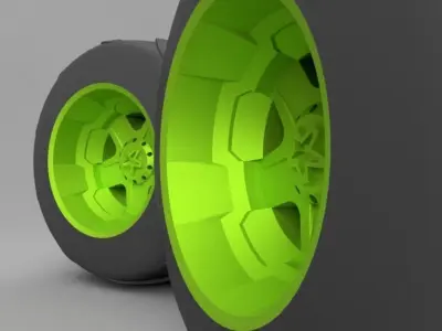 Monster wheel 1 3D model