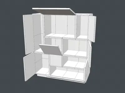 Free Shelf Free low-poly 3D model