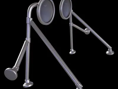 VOLVO VNL TRACTOR TRUCK 2002 HOOD MIRRORS 3D print model