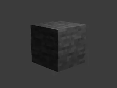 Minecraft Stone Block With Best Textures Colours 3D Model Low-poly 3D model
