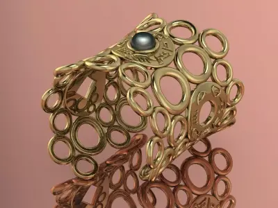 Elegant Ring Jewelry Brand Luxury 3D print model