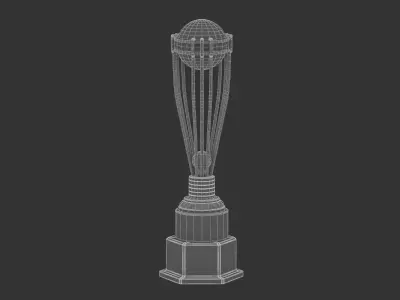 Cricket Trophy 3D model