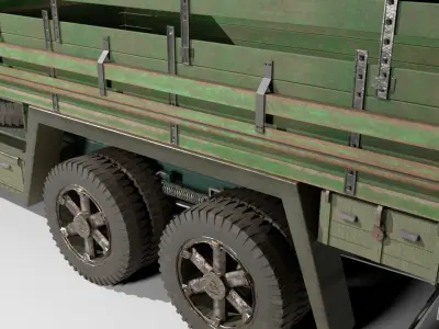 WW2 German Krupp Truck 3D model